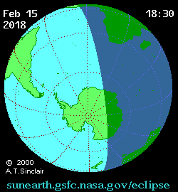 eclipse parcial del Sol 2018-02-15
